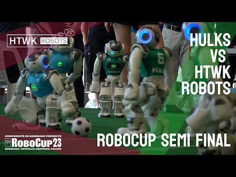 Robotics Football World Championship - HTWK Robots vs. HULKs - Robocup 2023 Bordeaux Semi Final