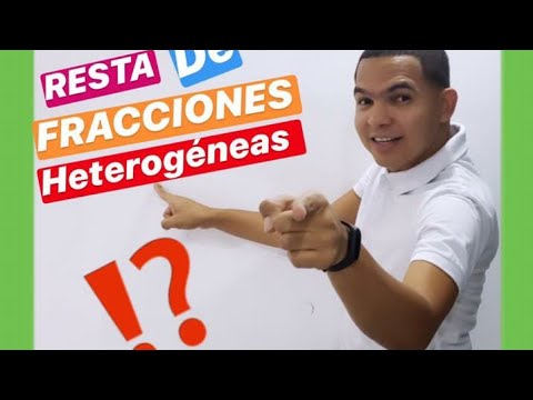 RESTA DE FRACCIONES CON DISTINTO DENOMINADOR │Heterogéneas Super rapido y fácil
