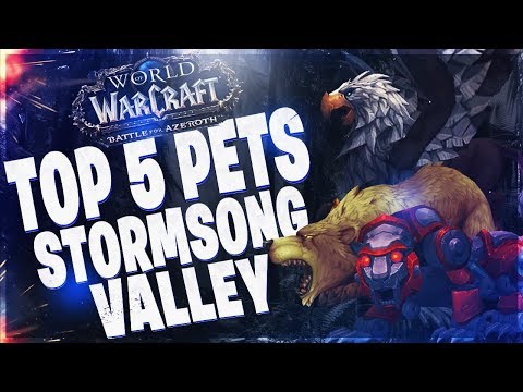 TOP 5 "RARE" HUNTER PETS IN STORMSONG VALLEY!! BATTLE FOR AZEROTH 8 0