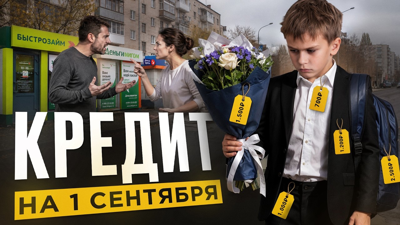 Ты возьмешь КРЕДИТ для того чтобы собрать ребенка в школу