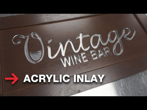 Acrylic Inlay | Wooden Cabinet Door | Laser Cut
