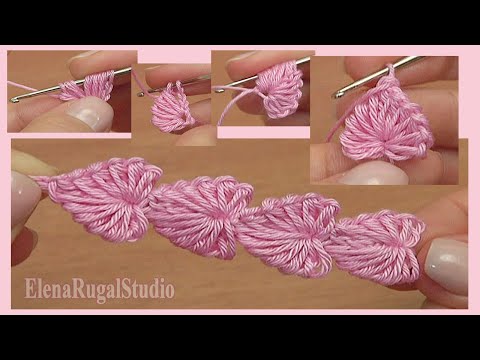 Crochet Mini Hearts String Tutorial 112