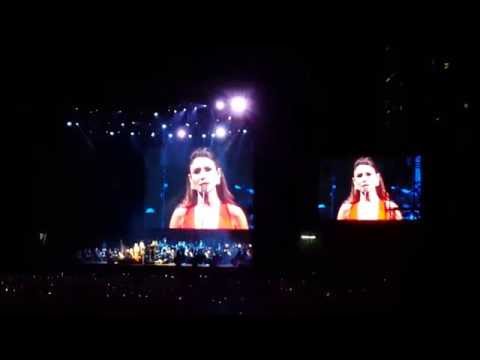 Paula Fernandes dá Vexame com Andrea Bocelli - Vivo Per Lei - São Paulo 13-Out-2016