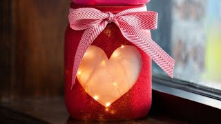 valentine's Day gift ideas 03// glass jar decoration