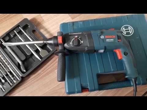 BOSCH PLAKTUKAS SU KALIMO GALIMYBĖS 790W 2,7J GBH 240 F + PAPILDOMA RANKENA video