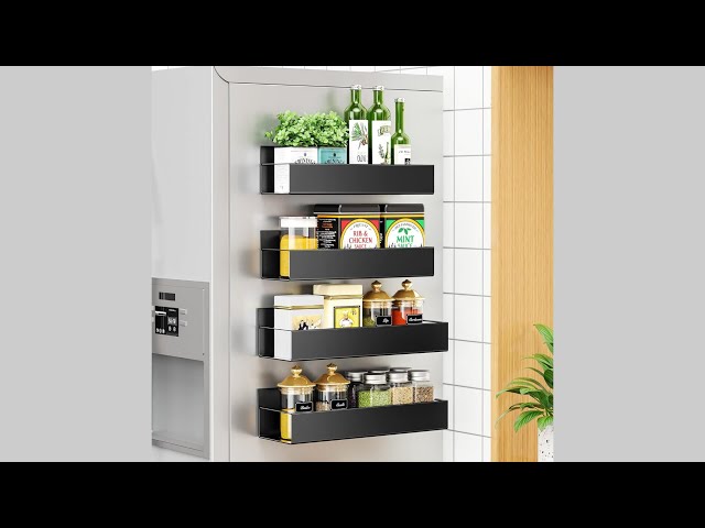 Vídeo relacionado con CHUIFAI 8 cajas de té de metal negro rectangulares, clásicas, rectangulares, con tapa, tarros de especias, rectangulares, de metal, para té, café, azúcar, 7 x 7 x 10 cm