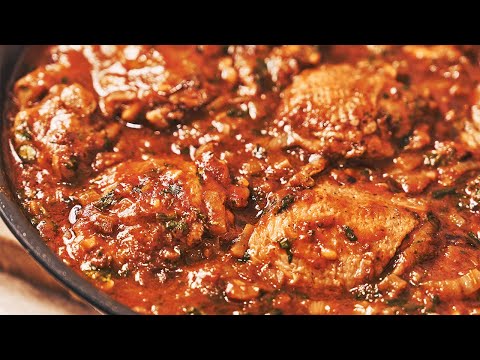 Juicy Chicken Legs in Rich Tomato Sauce! Easy Chicken Dinner Recipe