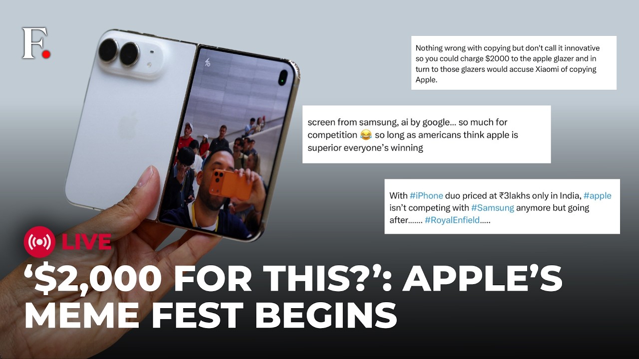 Apple’s $2,000 Foldable Sparks Fury | ‘Copied Samsung’ Claims Go Viral