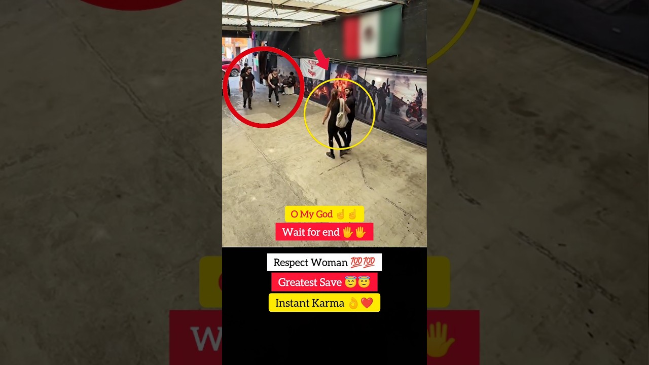 Respect Women 💯💯😇 Greatest Save 👌❤️❤️ #instantkarma #shorts #viral #viralvideo #viralshorts #video