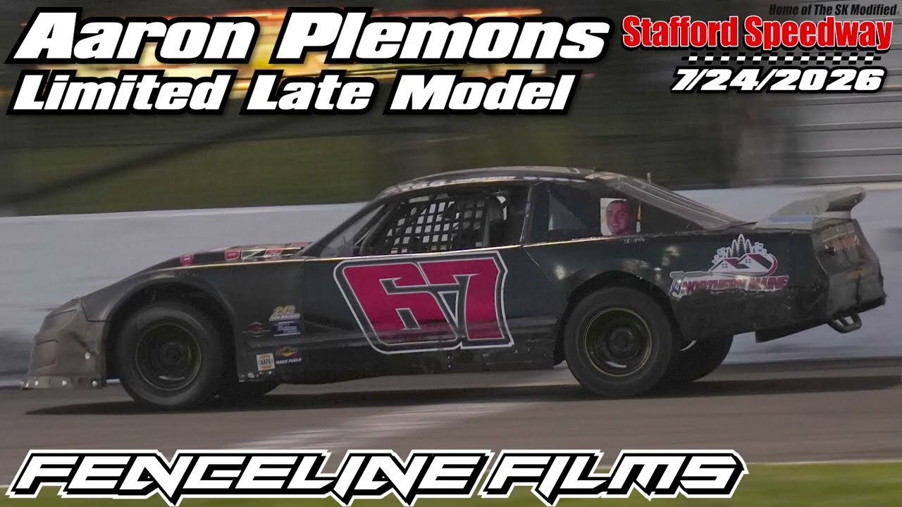 Aaron Plemons Limited Late Model Action at Stafford Speedway