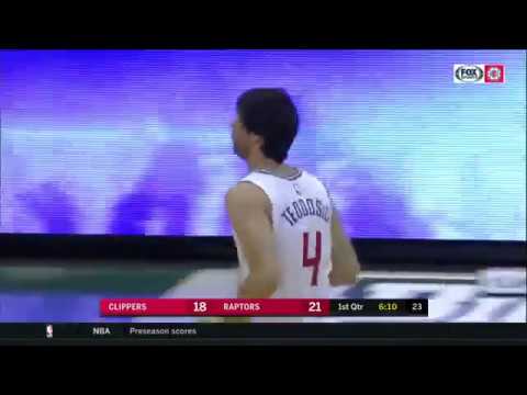 Miloš Teodosić (8 assists) Highlights vs. Toronto Raptors | 10/1/17
