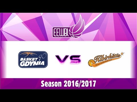 Basket 90 Gdynia vs Kibirkstis - EEWBL 08.01.17. Vilnius