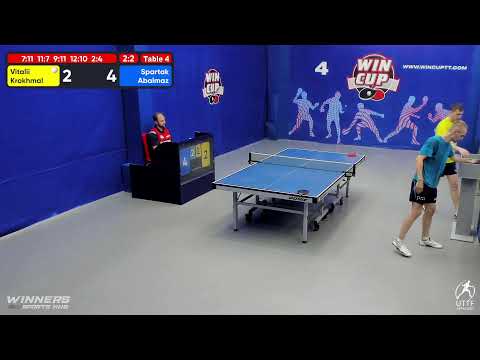 10:00 Крохмаль Виталий 2-3  Абальмаз Спартак  стол 4  ЮГ-1  05.08.22