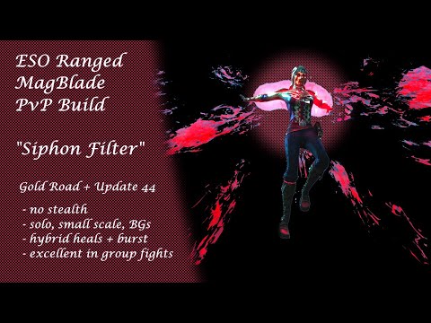 ESO Magicka Nightblade PvP Build - SIPHON FILTER (Gold Road + Update 44)