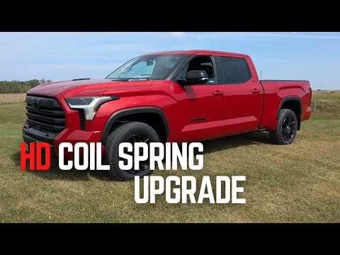 Upgrade your Coil Springs to Heavy Duty in the rear of a Toyota Tundra 2022 and newer