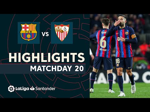 Highlights FC Barcelona vs Sevilla FC (3-0)
