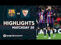 Highlights FC Barcelona vs Sevilla FC (3-0)