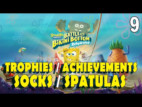 All Trophies, Achievements, Socks & Golden Spatulas in Spongebob: Bikini Bottom Rehydrated 9/9