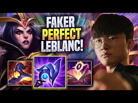 FAKER PERFECT GAME WITH LEBLANC! - T1 Faker Plays Leblanc MID vs Akali! | Preseason 2023