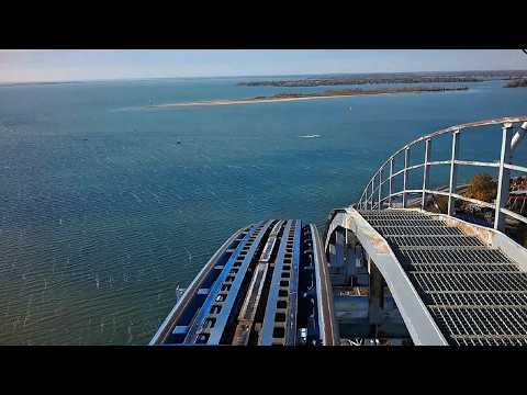 Front row point of view footage of Millennium Force