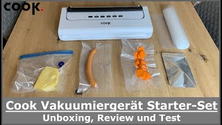 Cook Vakuumiergerät (Vakuumierer) Starter-Set || Unboxing, Review und Test (Praxistest)