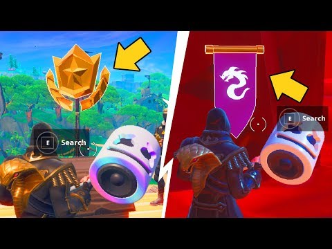 FORTNITE : SEASON 8 WEEK 1 & 2 SECRET BATTLE STAR AND SECRET BANNER IN LOADING SCREEN