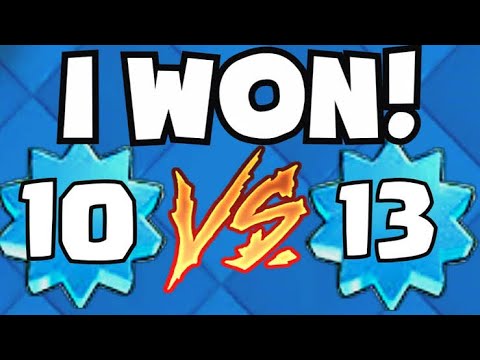 Clash Royale level 10 vs. level 13!!