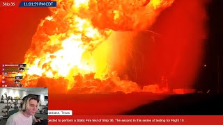 xQc Reacts to SpaceX Starship Exploding during Fire Test