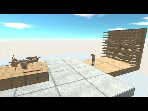 PINNING UNITS TO SPIKE WALL - Animal Revolt Battle Simulator