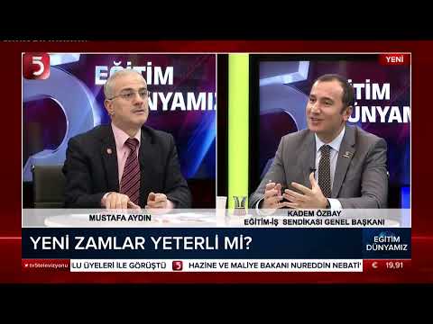 Genel Başkanımız Kadem Özbay, TV5`de yayımlanan Eğitim Dünyamız programının konuğu oldu, eğitimin ve eğitimcilerin sorunları dile getirdi. | EĞİTİM İŞ