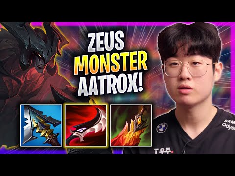 ZEUS IS A MONSTER WITH AATROX! - T1 Zeus Plays Aatrox TOP vs Jayce! | Season 2023