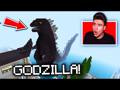 GODZILLA ATACA ORASUL !! - - Minecraft Tabăra de Vară