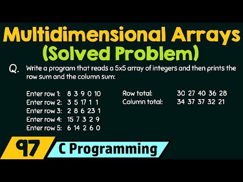 Learn Multidimensional Arrays Solved Problem - Mind Luster