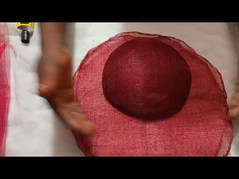 How to make sinamay brim fascinators without moulding...