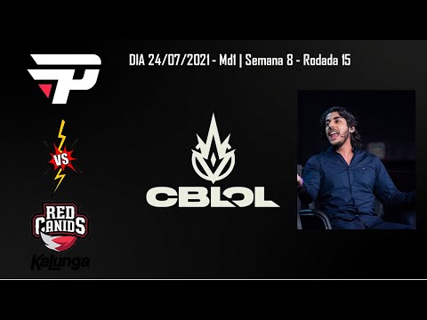 BAIANALISTA: PAIN GAMING VS RED CANIDS DIA 24/07/2021 - CBLOL | SEMANA 8 - RODADA 15: FASE DE GRUPOS