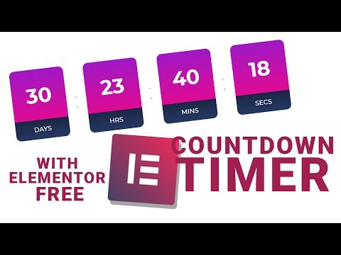 How to Create a Countdown Timer Module on Your Website with Elementor Page Builder