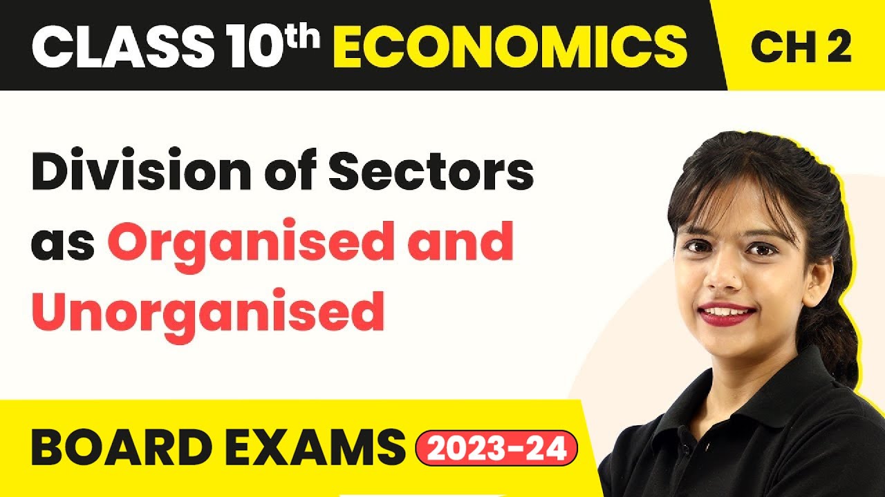 Class 10 SST (Economics) Chapter 2 | Division of Sectors as Organised and Unorganised | 2025-26