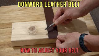 Donword Leather Belt - How To Punch A New Belt Hole