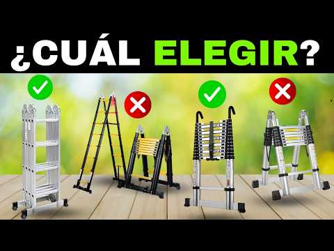 ✅ Las 7 MEJORES Escaleras Telescópicas Plegables BARATAS de Amazon [2026]🔧 [Calidad-Precio] Aluminio