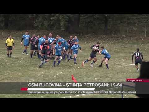 Sport - CSM Bucovina – Știința Petroșani 19-64