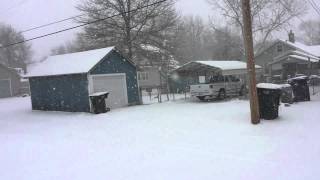 preview picture of video 'Topeka Kansas Snow February 4th, 2014'