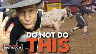 Mike Rowe Faces Down a 2,000 POUND BULL at PBR | Somebody&#39;s Gotta Do It