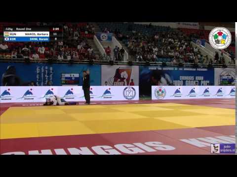 Judo 2014 Grand Prix Ulaanbaatar: Maros (HUN) - Shim (KOR) [-52kg]