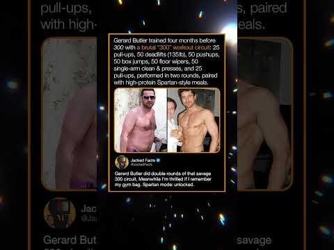 Gerard Butler trained four months before 300 with a brutal "300" workout circuit