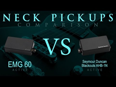 EMG 60 vs BLACKOUTS - Active NECK Pickup Guitar Tone Comparison / Review