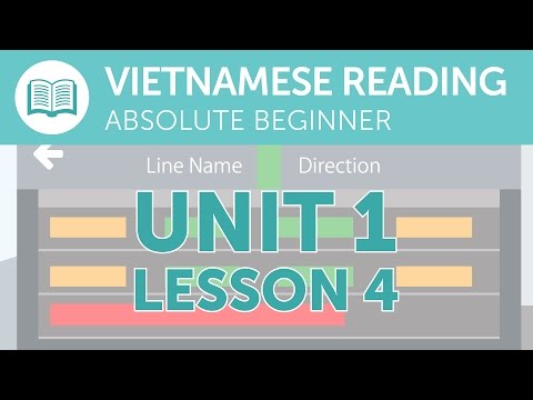 Vietnamese Reading Practice for Absolute Beginners - A Vietnamese Notice at the Station