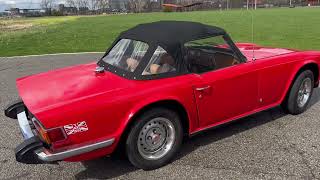 1975 Triumph TR-6 Convertible Walk-around Video
