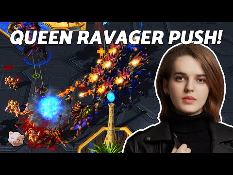 SCARLETT'S QUEEN RAVAGER MARCH vs GROUND PROTOSS! (Best-of-5) - StarCraft 2