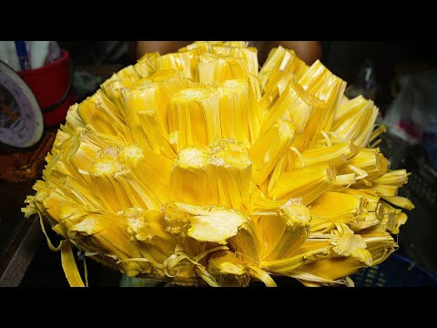 Amazing Monster Fruit !! Jackfruit Cutting Skills - Thai Street Food