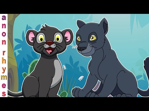 Animation English Nursery Rhymes & Songs For Children | Black Panther Finger Family